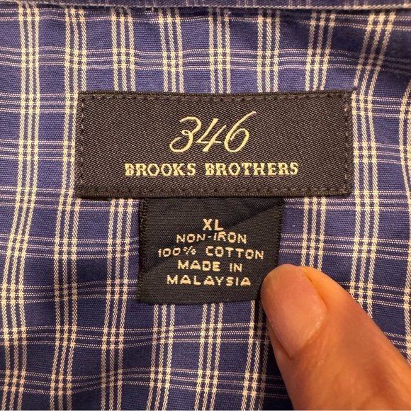 Brooks Brothers Blue Casual Button Down Shirt - Picture 3 of 3